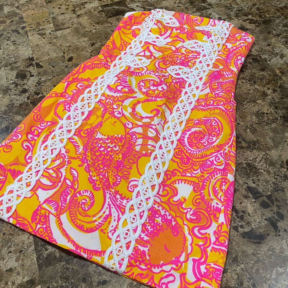 Lilly Pulitzer strapless dress size 2